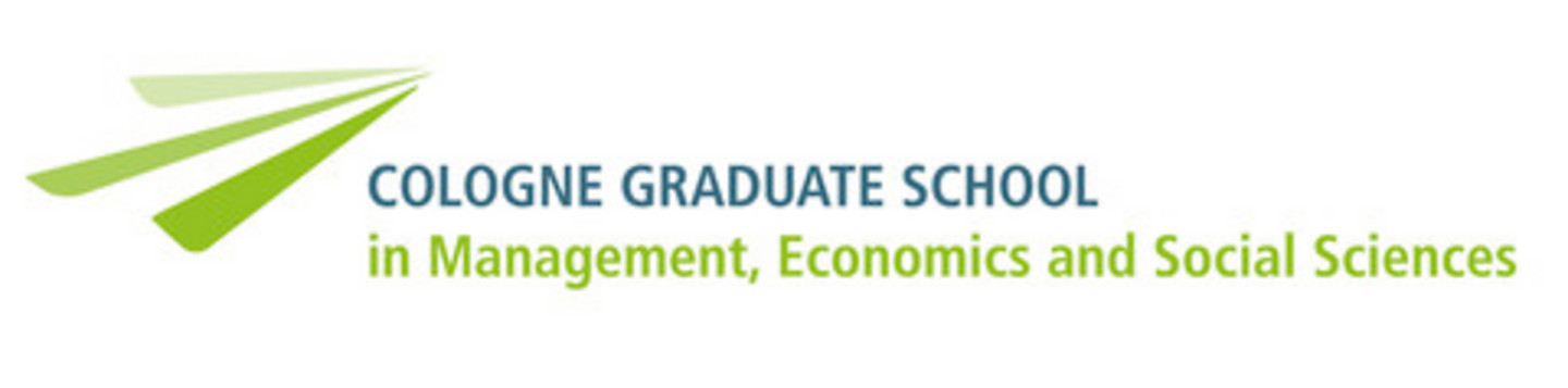 Logo (word-image mark) of the Cologne Graduate School in Management, Economics an Social Sciences