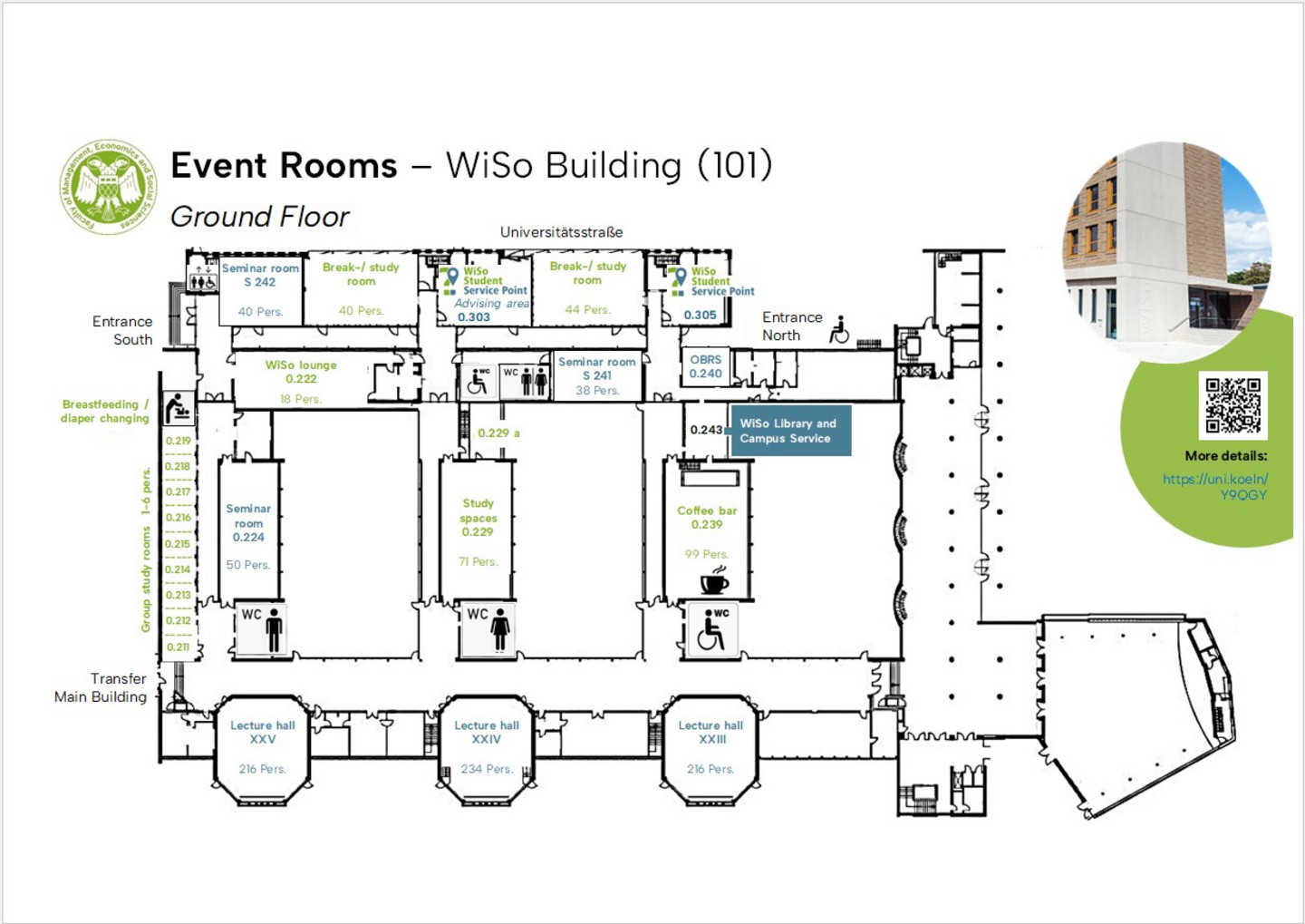 Site Plan of WiSo Event Rooms