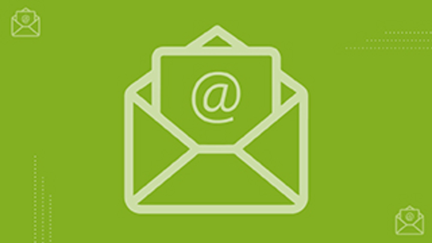 E-Mail - Piktogramm: Briefumschlag mit @-Zeichen 