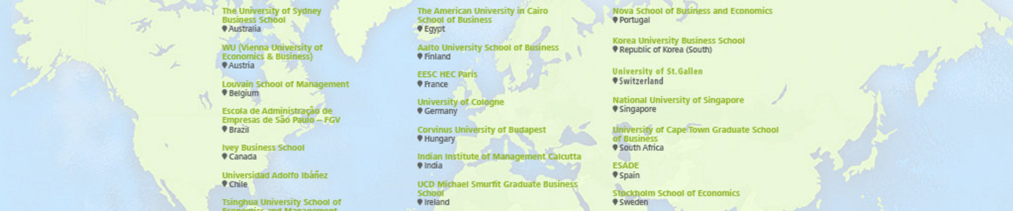 Excerpt from the List of CEMS Partneruniversities