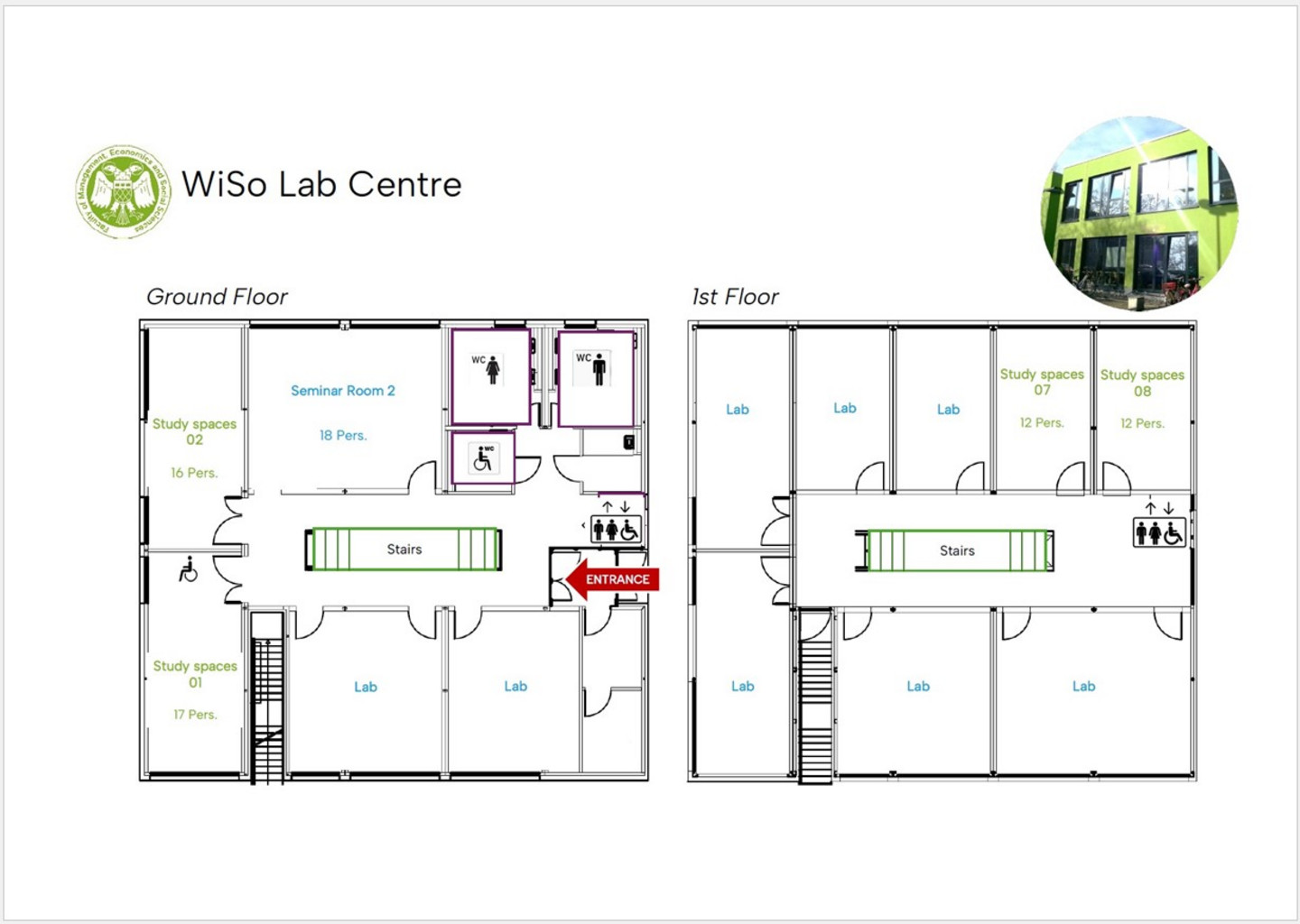 Site Plan Study Spaces WiSo Lab Centre