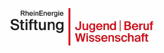 The logo of the RheinEnergie Stiftung Jugend, Beruf, Wissenschaft